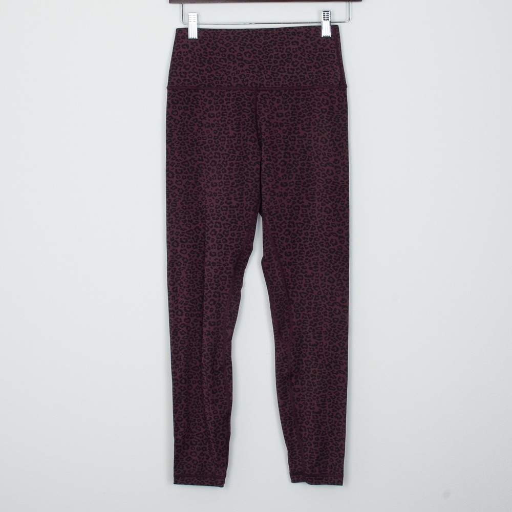CRZ YOGA‎ Womens Leggings Size S Brown Leopard High Waisted Athletic Yoga Pants
